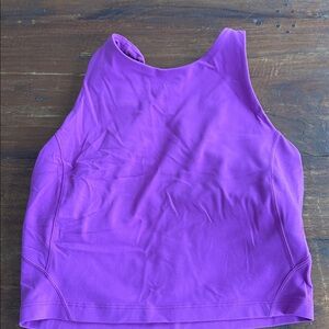 Lululemon Align High-Neck Cropped Tank, Vivid Plum, Size 4